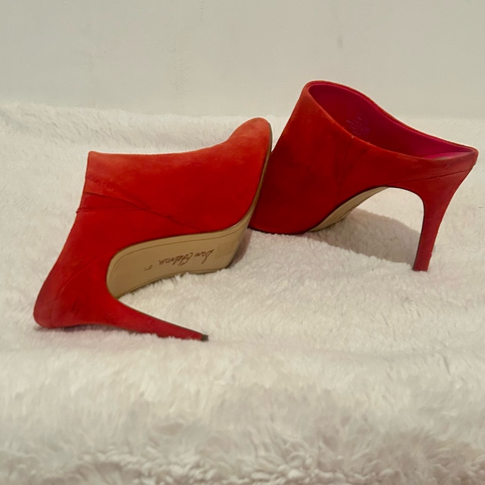 Sam Edelman Red Suede Mules - Picture 6 of 10